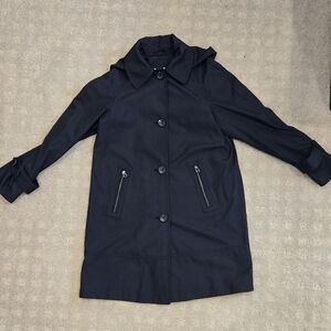 Marc New York Black Trench Rain Coat